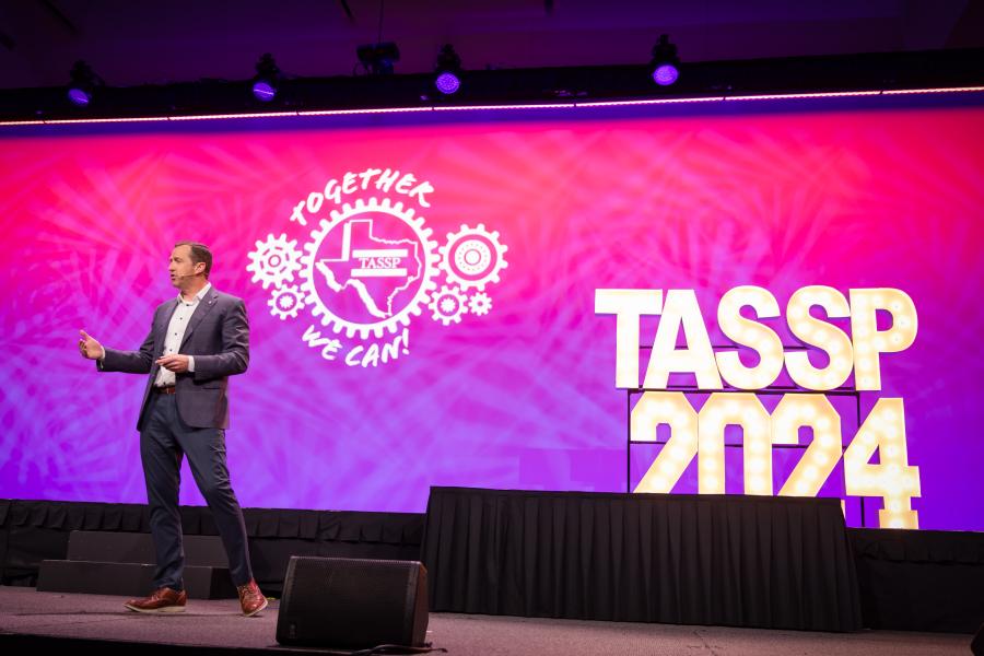 Dr. Eckert speaking at TASSP